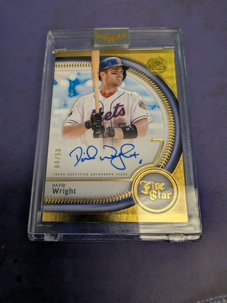 David Wright [Gold] #FSA-DWR - 2025 Topps Five Star Autograph Baseball NM