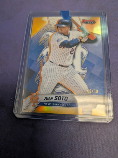 Juan Soto [Gold Refractor] #4 - 2025 Bowman's Best Baseball NM