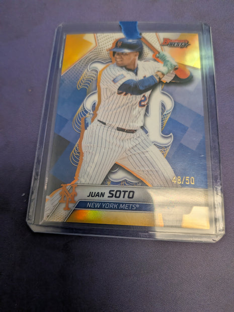 Juan Soto [Gold Refractor] #4 - 2025 Bowman's Best Baseball NM