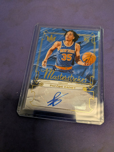 Pacome Dadiet #MS-DAD - 2024 Panini Court Kings Masterstrokes Basketball NM