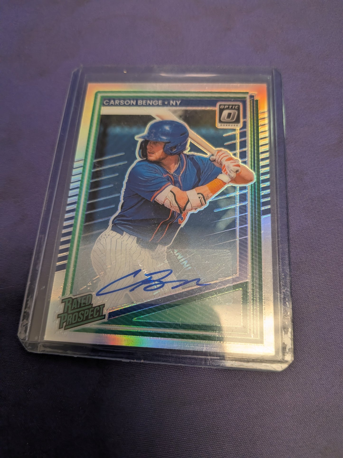 Carson Benge [Optic Signature] #158 - 2025 Panini Donruss Baseball  NM