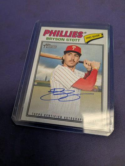 Bryson Stott #ROA-BST - 2026 Topps Heritage Real One Autograph Baseball NM