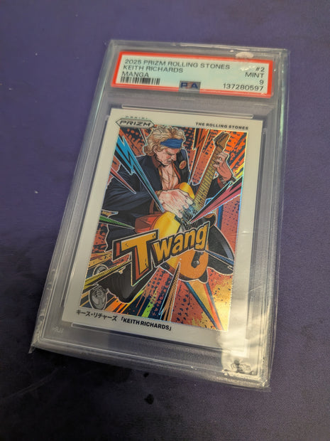 Keith Richards Manga SSP PSA 9 2025 Prizm