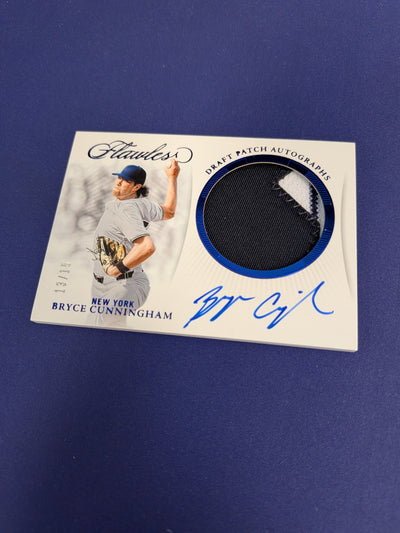 Bryce Cunningham Flawless Draft Patch Auto /15 BLUE