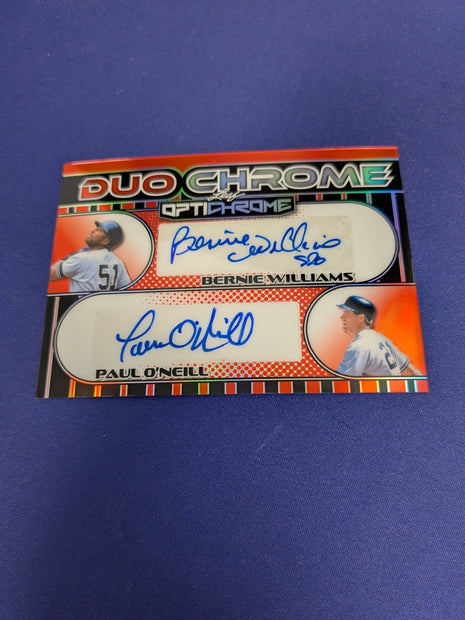Bernie Williams / Paul O'Neill Duo Chrome Dual AUTO 1/1 2025 Leaf