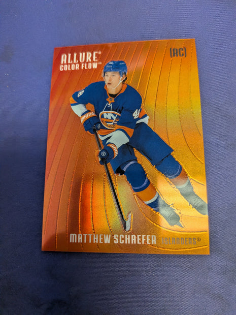 Matthew Schaefer [Extended Rookie Red Orange] #CF-MS - 2025 Upper Deck Allure Color Flow Hockey NM