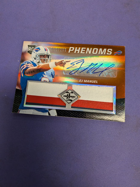 EJ Manuel Phenoms RPA 3-Color Patch /299 2013 Limited