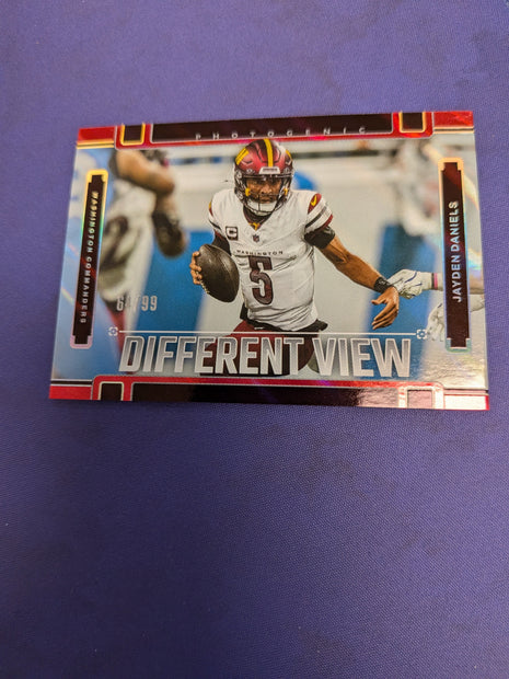 Jayden Daniels Different View Red /99 2025 Photogenic #1