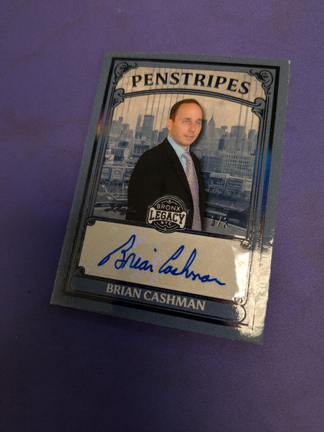 Brian Cashman AUTO 3/3 Leaf Penstripes 2025