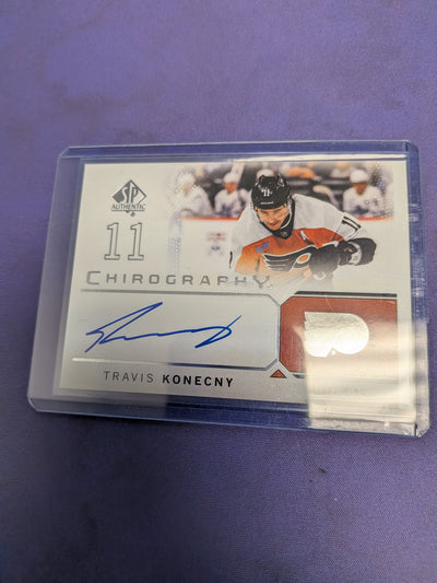Travis Konecny On-Card AUTO 2024-25 UD SP Authentic