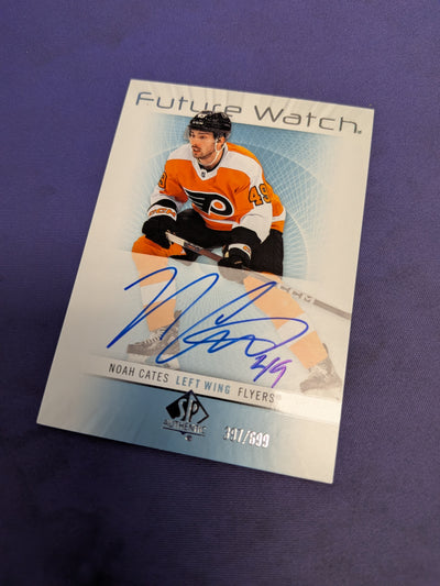 Noah Cates #RFWA-CA - 2022 SP Authentic Retro Future Watch Autograph Hockey NM