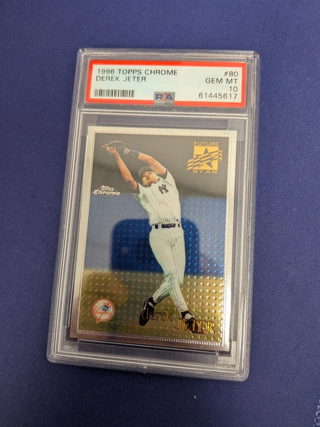 Derek Jeter #80 - 1996 Topps Chrome Baseball PSA 10