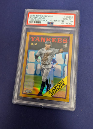 Aaron Judge [Gold] #88BC-1 - 2023 Topps Chrome 1988 Baseball PSA 10