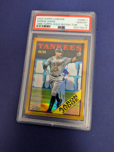 Aaron Judge [Gold] #88BC-1 - 2023 Topps Chrome 1988 Baseball PSA 10