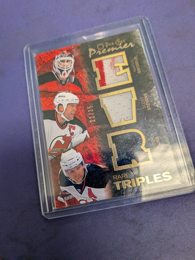 Brodeur / Stevens / Elias Triples /35 O Pee Chee Premier 2008-09
