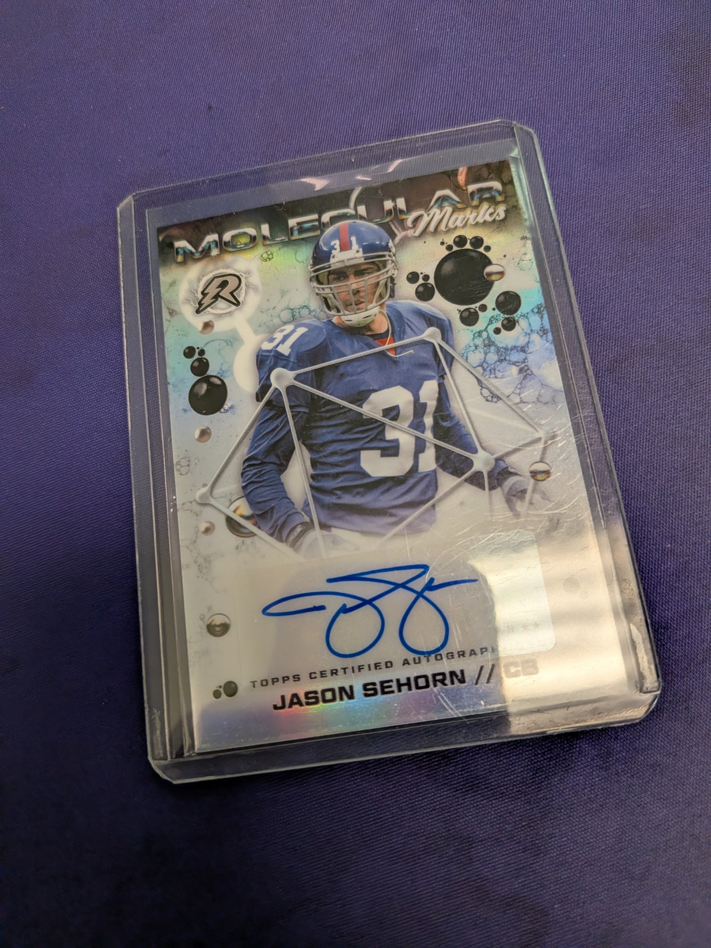 Jason Sehorn #MM-JSE - 2024 Topps Resurgence Molecular Marks Autograph Football NM