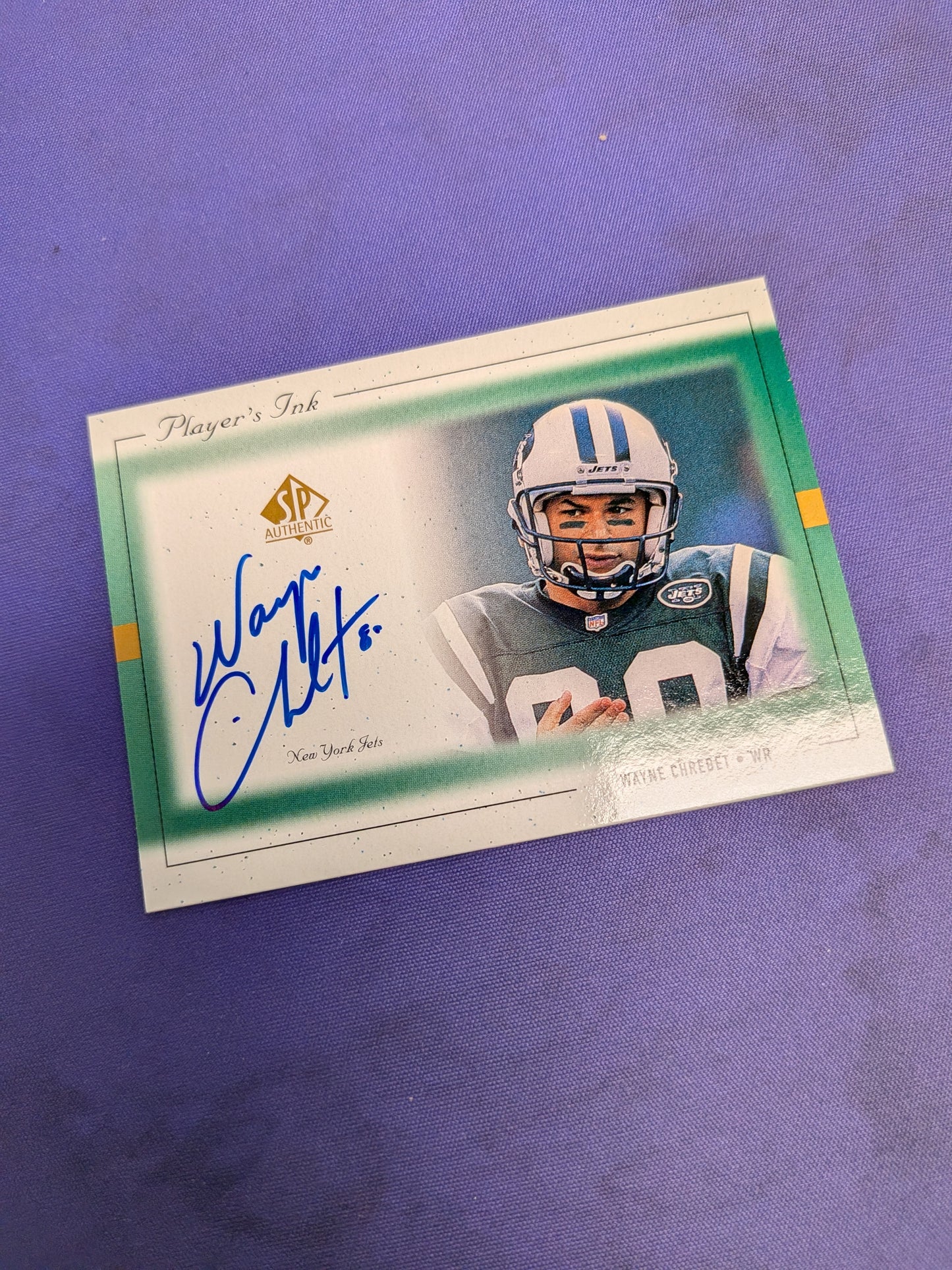 Wayne Chrebet #WC-A - 1999 SP Authentic Player's Ink Football NM