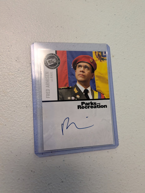 Fred Armisen AUTO Press Pass Authentics NM