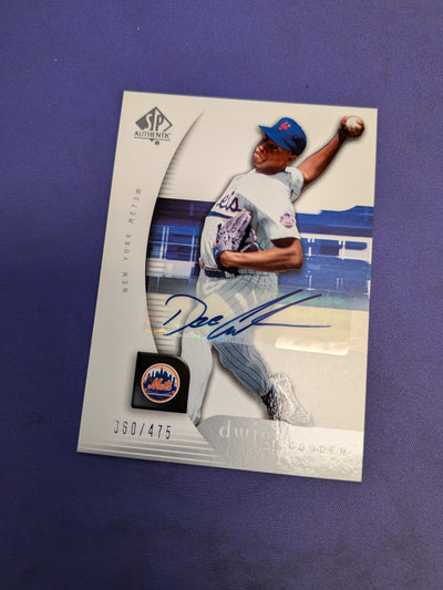 Dwight Gooden SP Authentic AUTO #34 NM