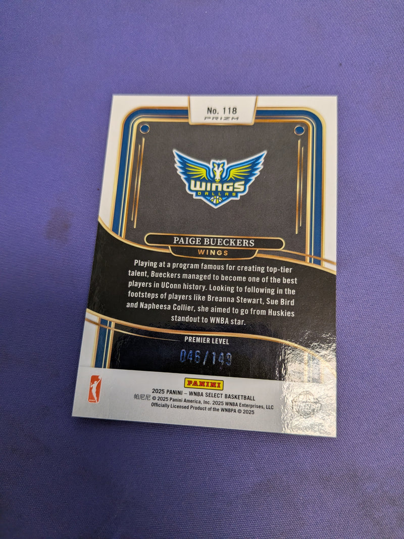 Paige Bueckers [Purple Prizm] #118 - 2025 Panini Select WNBA Basketball NM