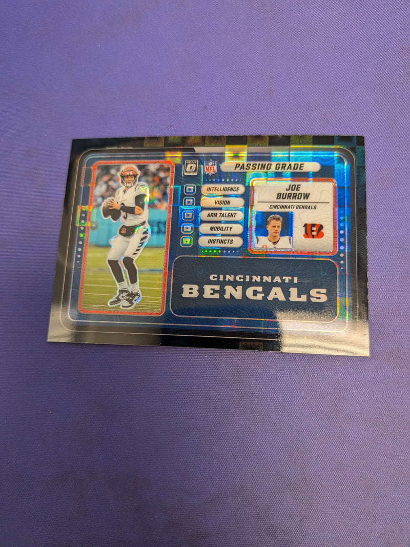 Joe Burrow [Black Pandora] #6 - 2025 Panini Donruss Optic Passing Grade Football NM