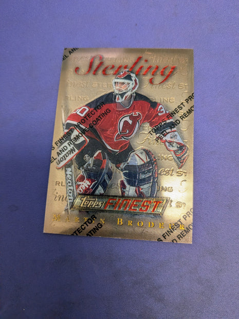 Martin Brodeur Topps Finest With Coating 1996 Rare #45