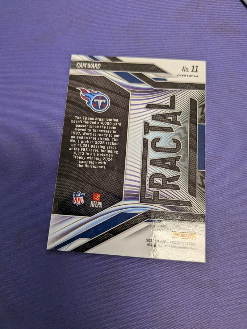 Cam Ward [Silver] #11 - 2025 Panini Prizm Fractal Football NM