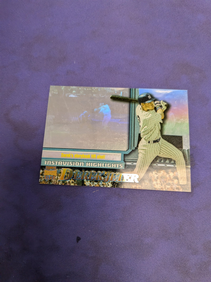 Derek Jeter Topps Stadium Club Instavision Sample Card EX