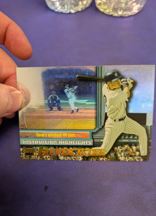Derek Jeter Topps Stadium Club Instavision Sample Card EX