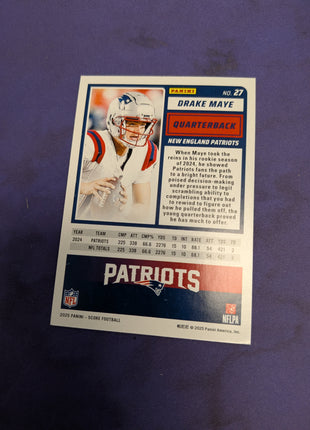 Drake Maye [Extraterrestrial] #27 - 2025 Panini Score Football NM