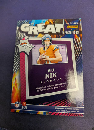 Bo Nix #GE-BNX - 2024 Panini Illusions Great Expectations Football NM