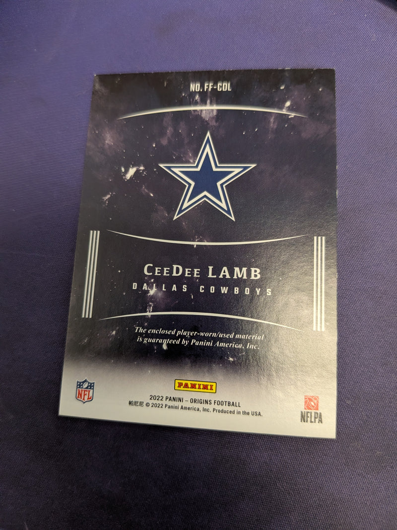CeeDee Lamb #FF-CDL - 2022 Panini Origins Future Fabrics Football NM