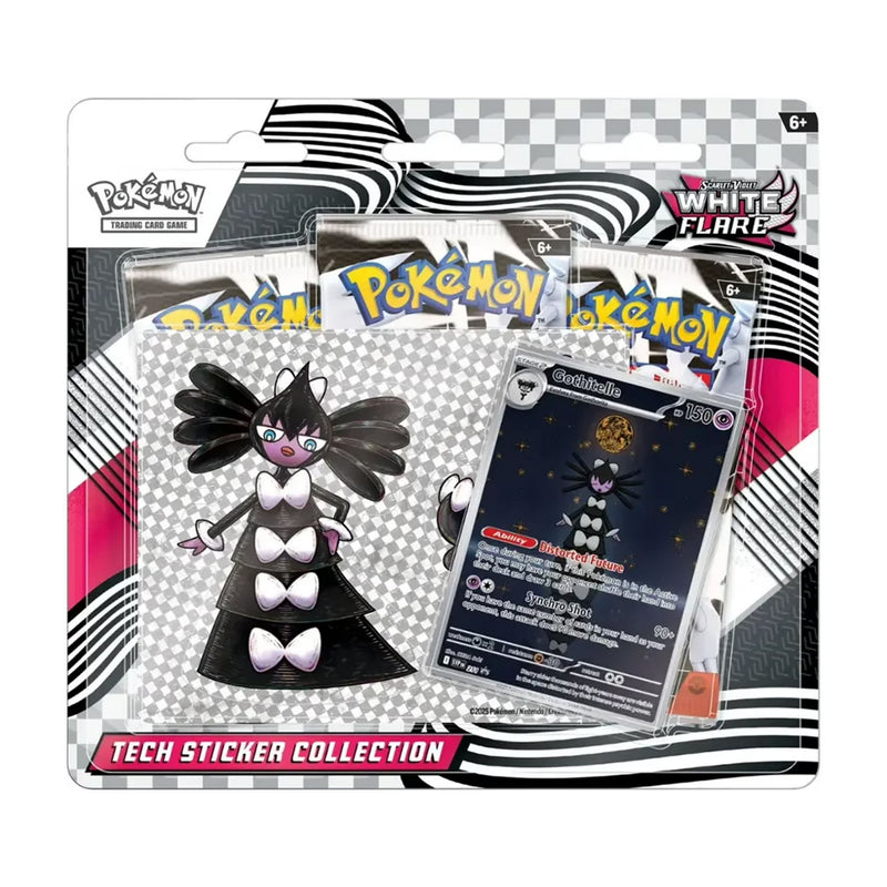 White Flare Tech Sticker Collection