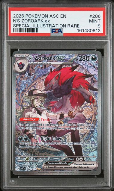 N's Zoroark ex 286/217 - Ascended Heroes (ASC) PSA 9