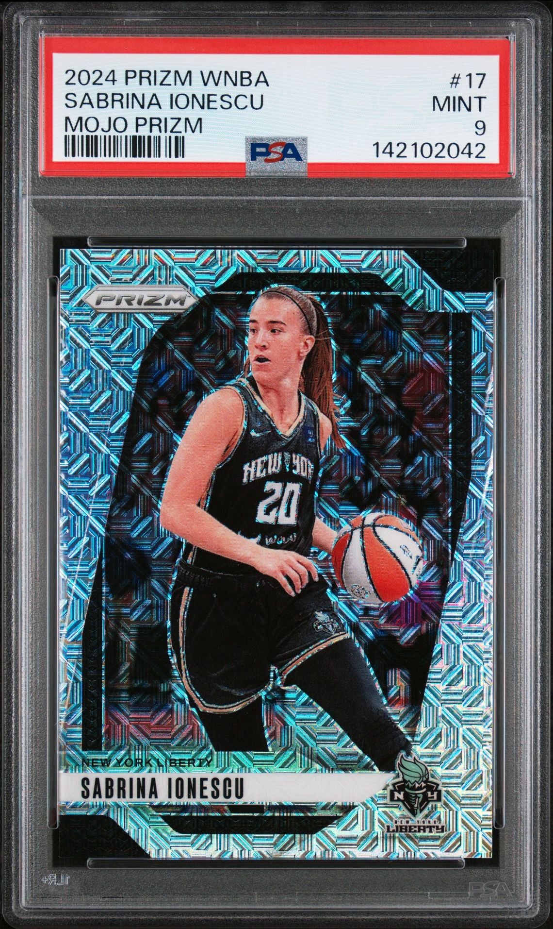 Sabrina Ionescu [Mojo] #17 - 2024 Panini Prizm WNBA Basketball PSA 9