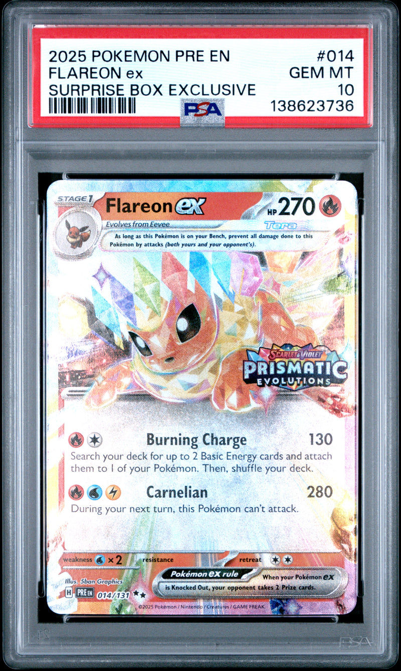 Flareon ex 14/131 - Prismatic Evolutions (PRE) - PSA 10