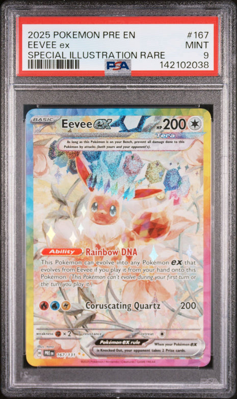 Eevee ex 167/131 - Prismatic Evolutions (PRE) PSA 9