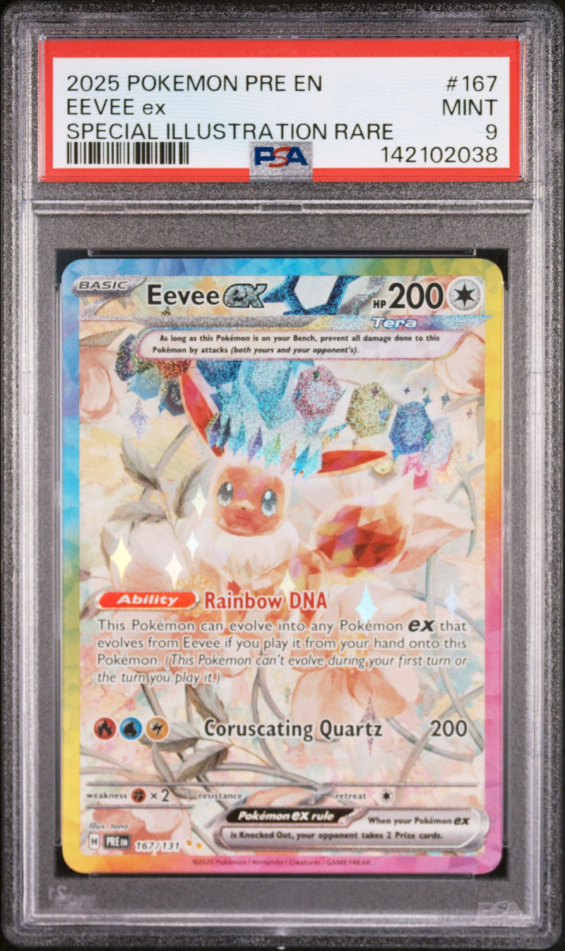 Eevee ex 167/131 - Prismatic Evolutions (PRE) PSA 9