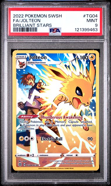 Jolteon tg04/tg30 - Brilliant Stars (BRS) PSA 9