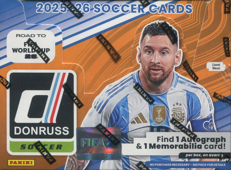 2025-26 Donruss Fifa World Cup Hobby Box (1 Auto 1 Mem!)