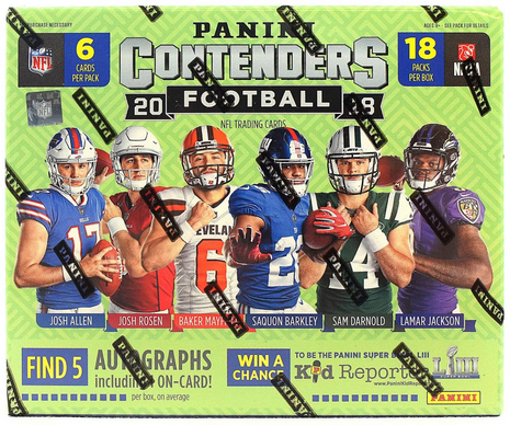 2018 Contenders Football Hobby Box (Lamar?)