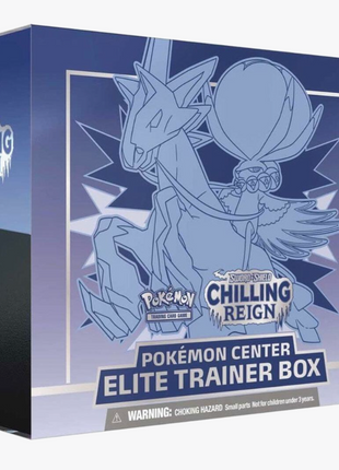 Chilling Reign Pokemon Center Exclusive Elite  Trainer Box (Ice Rider Calyrex)
