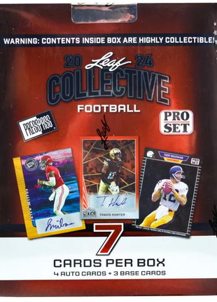 2024 Leaf Collective Football Hobby Box