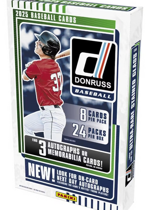 2025 Donruss Baseball Hobby Box (3 Autos!)