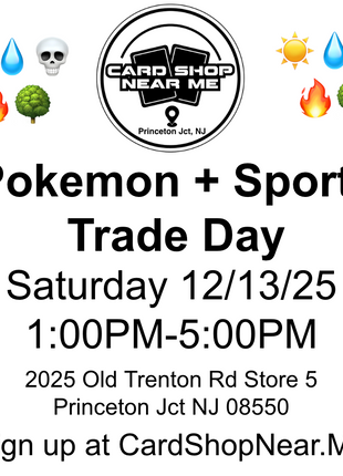 12/13/25 Trade Day - Second Saturday - 1-5PM