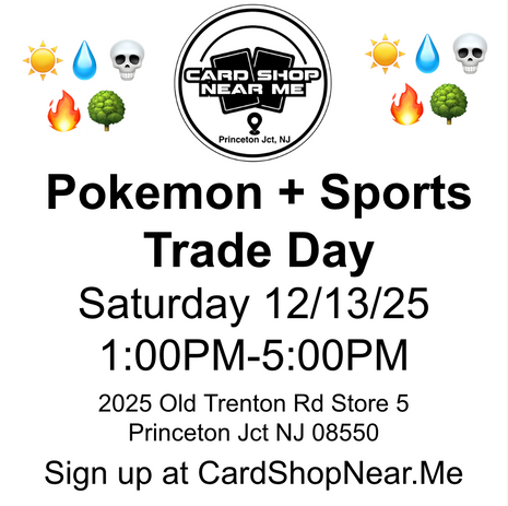 12/13/25 Trade Day - Second Saturday - 1-5PM