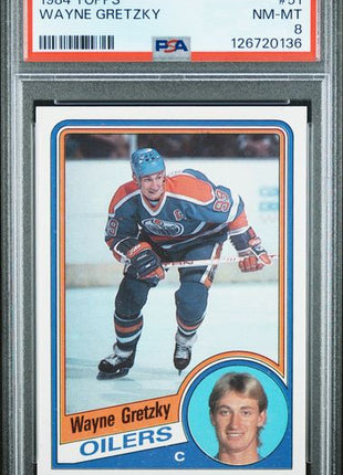 Wayne Gretzky PSA 8 1984-85 Topps #51