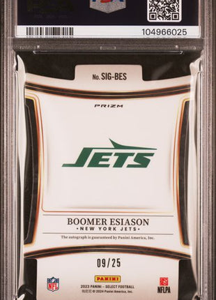 Boomer Esiason Die Cut Auto Tie-Dye /25 PSA 10 2023 Select