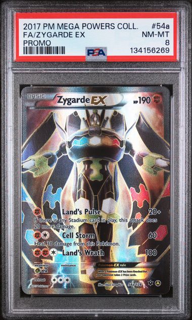 Zygarde EX 54a/124 - Fates Collide (FCO) PSA 8