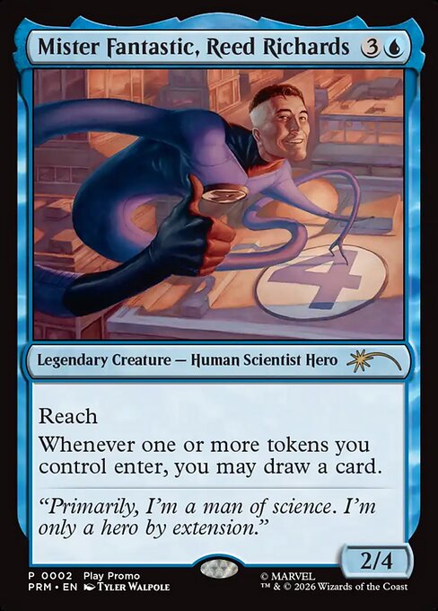 Mister Fantastic, Reed Richards 10 Wizards Play Network 2026 (PW26) [Foil] NM